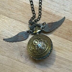 Harry Potter Golden Snitch Watch Necklace